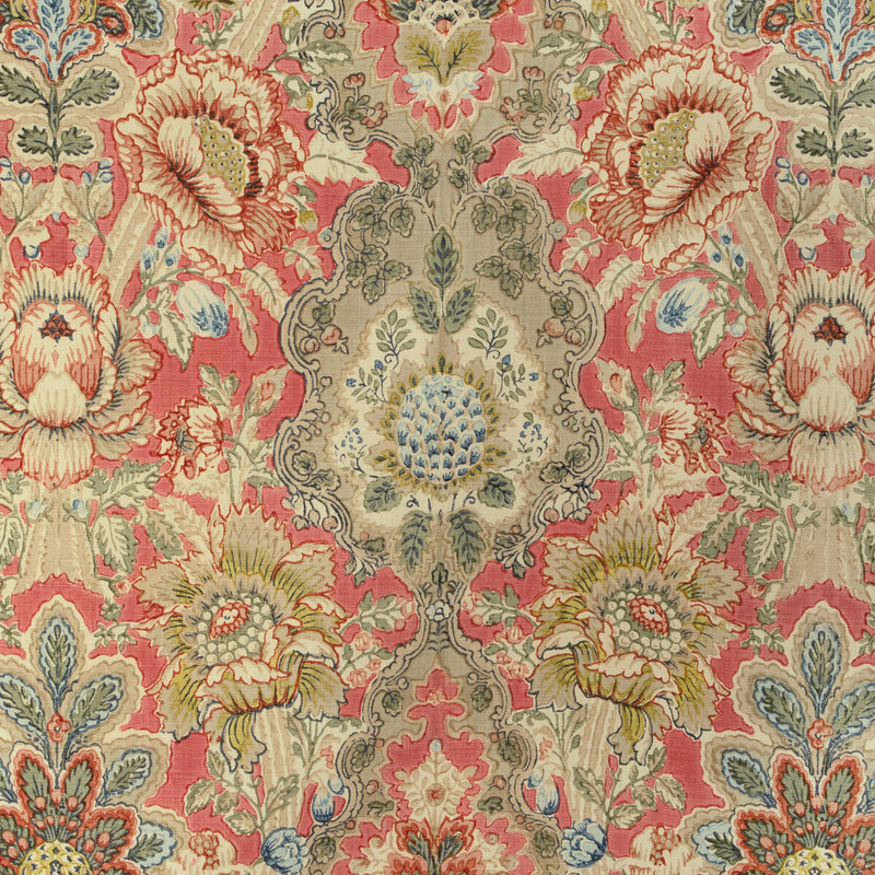 BRUNSCHWIG & FILS - CARVALLO PRINT- RED - Fabric by the Yard RED