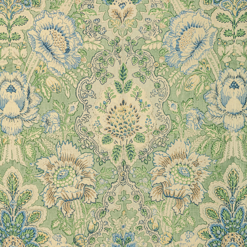 BRUNSCHWIG & FILS - CARVALLO PRINT- CELERY - Fabric by the Yard CELERY