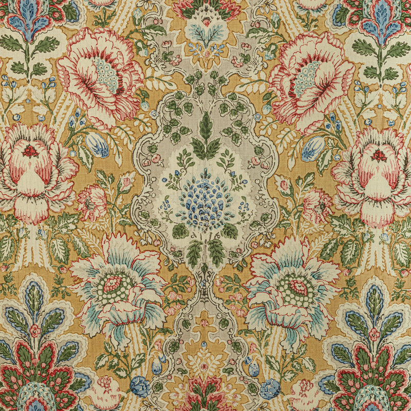 BRUNSCHWIG & FILS - CARVALLO PRINT- CANARY - Fabric by the Yard CANARY