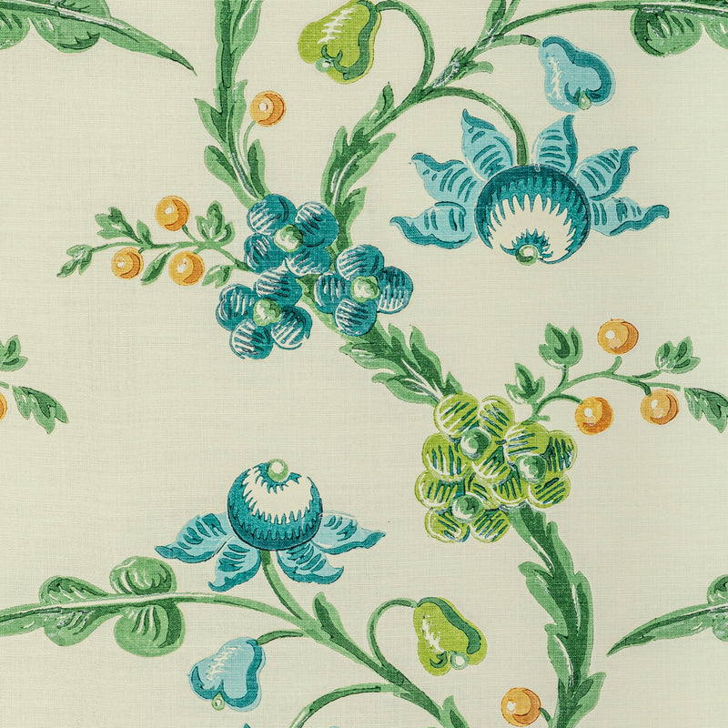 BRUNSCHWIG & FILS - LE BRUN PRINT- POOL - Fabric by the Yard POOL
