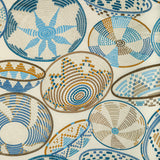BRUNSCHWIG & FILS - BENDI EMB- BLUE - Fabric by the Yard