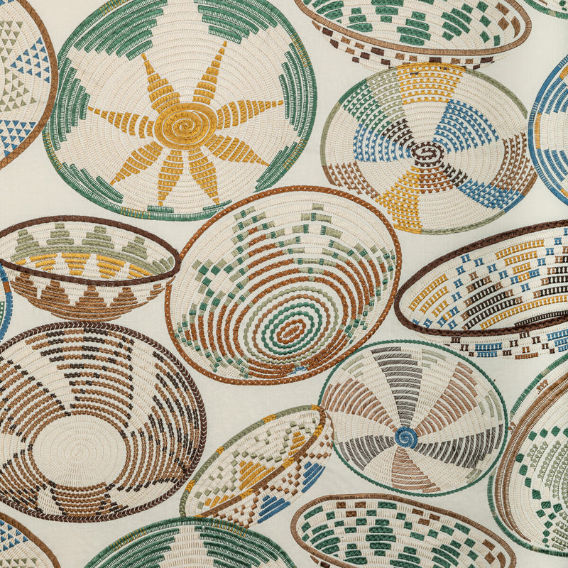 BRUNSCHWIG & FILS - BENDI EMB- RATTAN - Fabric by the Yard RATTAN