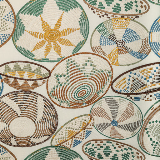 BRUNSCHWIG & FILS - BENDI EMB- RATTAN - Fabric by the Yard RATTAN