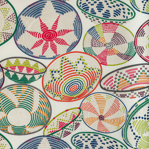 BRUNSCHWIG & FILS - BENDI EMB- MULTI - Fabric by the Yard MULTI