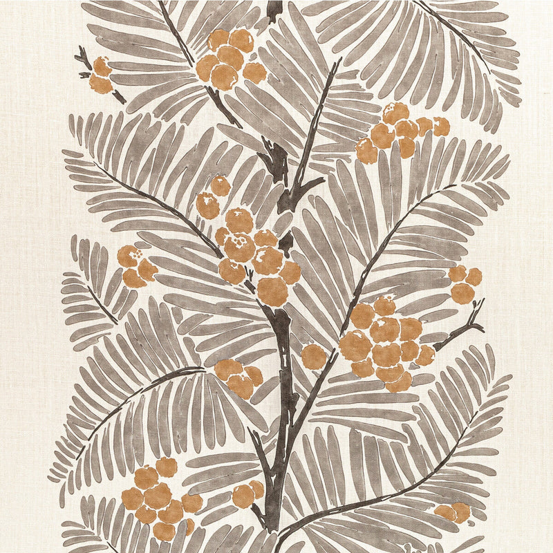 BRUNSCHWIG & FILS - PALMAR PRINT- STONE - Fabric by the Yard STONE
