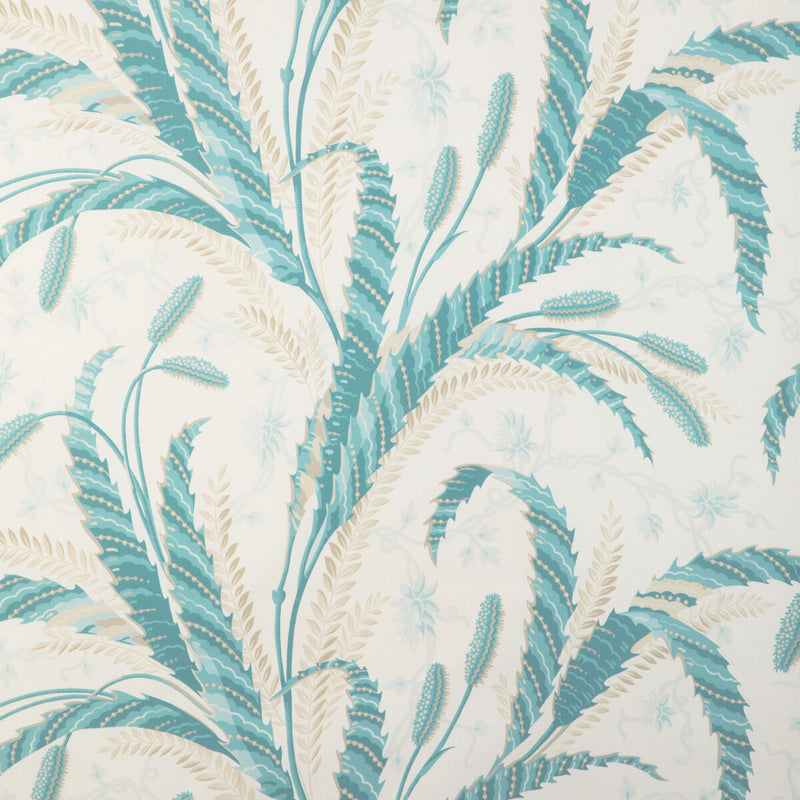 BRUNSCHWIG & FILS - VERNAY PRINT- AQUA - Fabric by the Yard AQUA