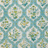 BRUNSCHWIG & FILS - VENTOUX PRINT- AQUA - Fabric by the Yard