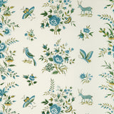 BRUNSCHWIG & FILS - AUREL PRINT- AQUA/LEAF - Fabric by the Yard