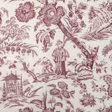 BRUNSCHWIG & FILS - MARCEL PRINT- AUBERGINE - Fabric by the Yard