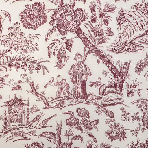 BRUNSCHWIG & FILS - MARCEL PRINT- AUBERGINE - Fabric by the Yard AUBERGINE