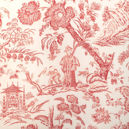 BRUNSCHWIG & FILS - MARCEL PRINT- RED - Fabric by the Yard RED