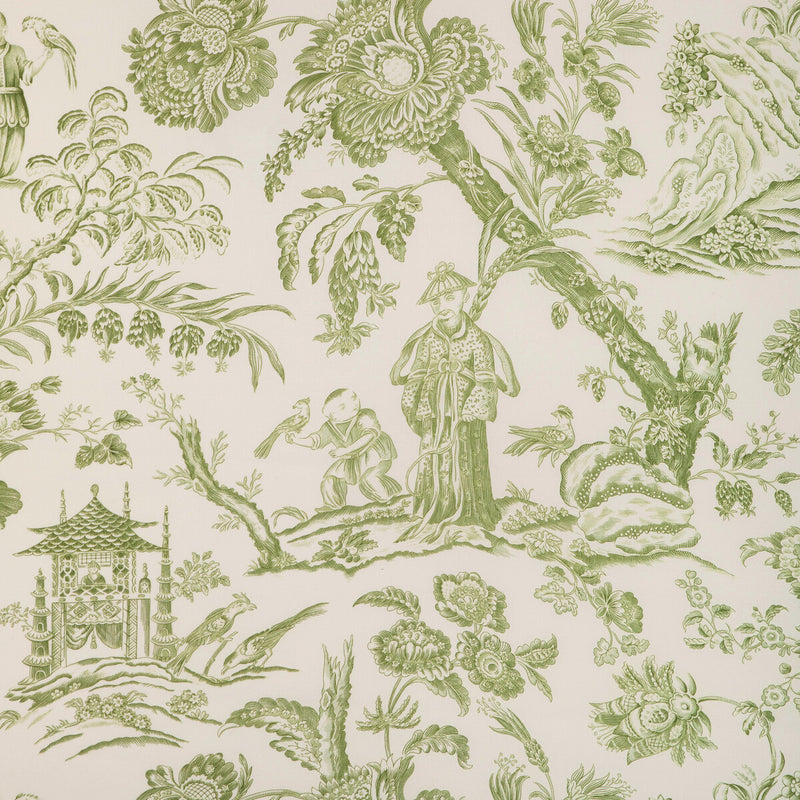 BRUNSCHWIG & FILS - MARCEL PRINT- LEAF - Fabric by the Yard LEAF