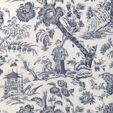 BRUNSCHWIG & FILS - MARCEL PRINT- NAVY - Fabric by the Yard