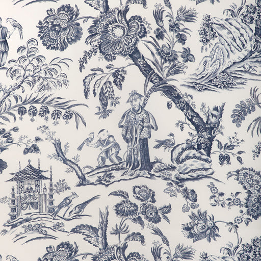 BRUNSCHWIG & FILS - MARCEL PRINT- NAVY - Fabric by the Yard NAVY