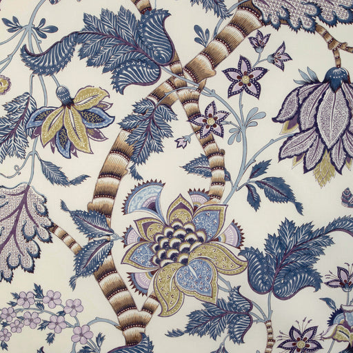 BRUNSCHWIG & FILS - CADENET PRINT- BLUE/GOLD - Fabric by the Yard BLUE/GOLD