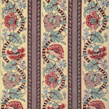 BRUNSCHWIG & FILS - LAURIS PRINT- BEIGE/TEAL - Fabric by the Yard