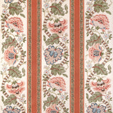 BRUNSCHWIG & FILS - LAURIS PRINT- APRICOT/SAGE - Fabric by the Yard