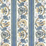 BRUNSCHWIG & FILS - LAURIS PRINT- BLUE/GOLD - Fabric by the Yard