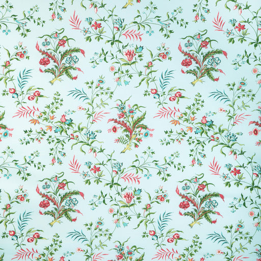 BRUNSCHWIG & FILS - CHANCAY PRINT- SKY/LEAF - Fabric by the Yard SKY/LEAF
