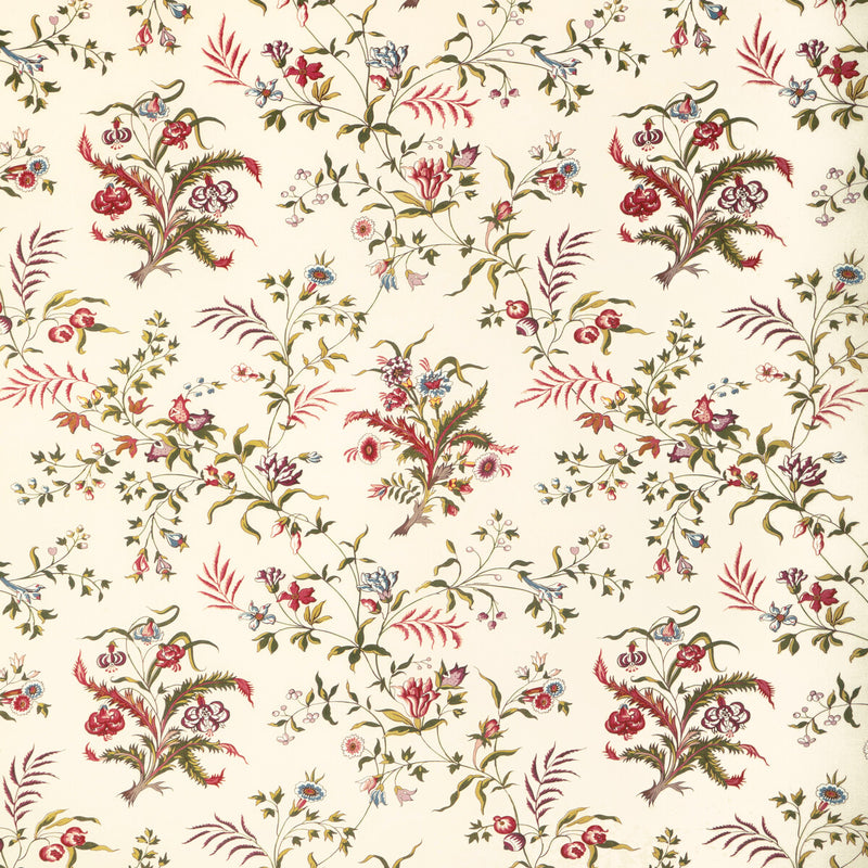 BRUNSCHWIG & FILS - CHANCAY PRINT- BEIGE/MULTI - Fabric by the Yard BEIGE/MULTI