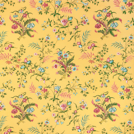 BRUNSCHWIG & FILS - CHANCAY PRINT- SUN/LEAF - Fabric by the Yard SUN/LEAF