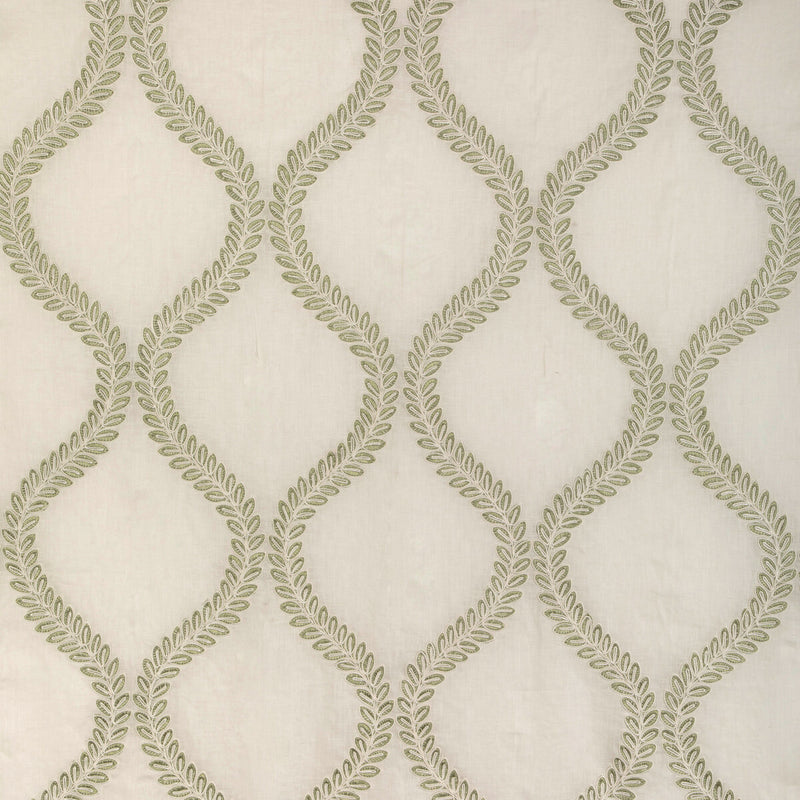 BRUNSCHWIG & FILS - CAMUS SHEER- LEAF - Fabric by the Yard LEAF