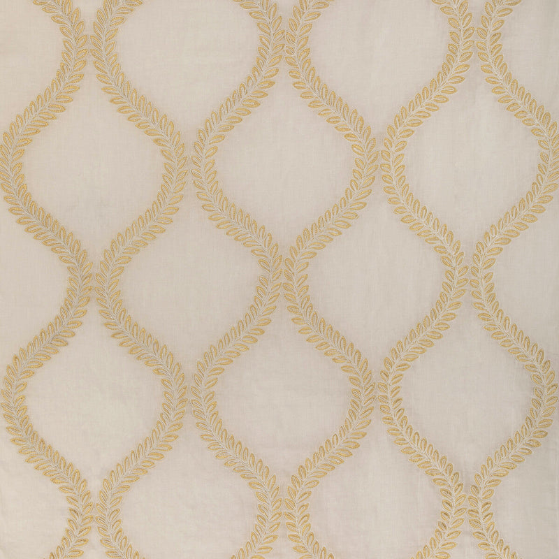 BRUNSCHWIG & FILS - CAMUS SHEER- YELLOW - Fabric by the Yard YELLOW