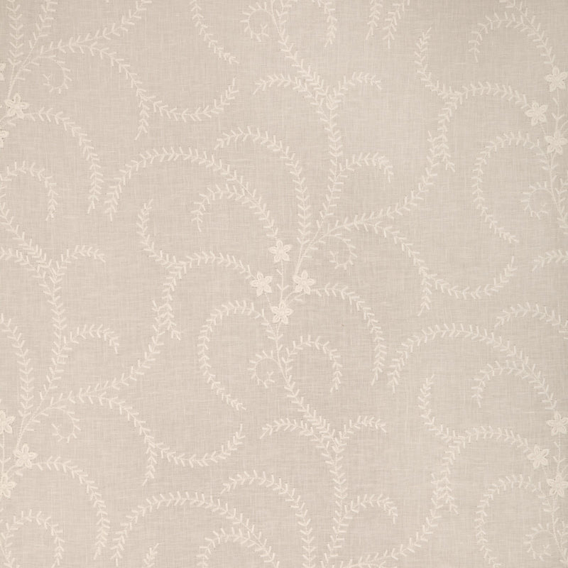 BRUNSCHWIG & FILS - GERBAUD SHEER- IVORY - Fabric by the Yard IVORY