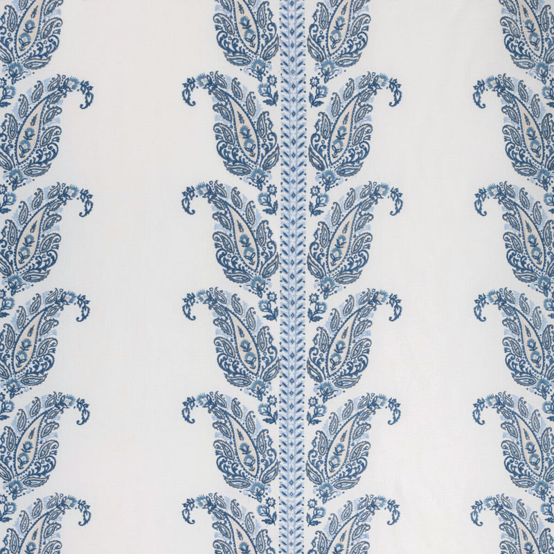 BRUNSCHWIG & FILS - YARA PAISLEY EMB- SKY - Fabric by the Yard SKY