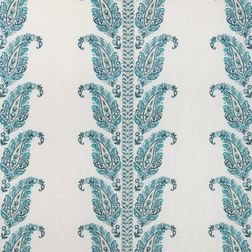 BRUNSCHWIG & FILS - YARA PAISLEY EMB- LAGOON - Fabric by the Yard LAGOON