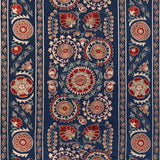 BRUNSCHWIG & FILS - SAANVI EMB- BLUE/RED - Fabric by the Yard