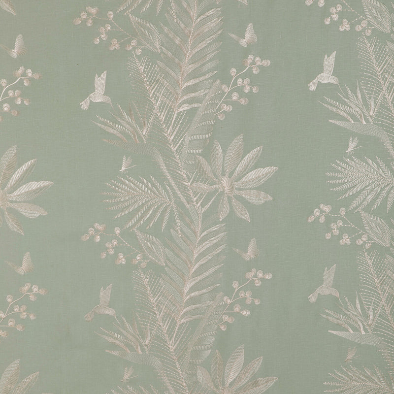 BRUNSCHWIG & FILS - MANDA EMB- SEAFOAM - Fabric by the Yard SEAFOAM