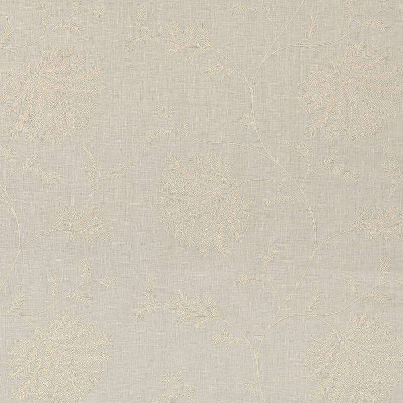 BRUNSCHWIG & FILS - MAELLE EMB- IVORY - Fabric by the Yard IVORY
