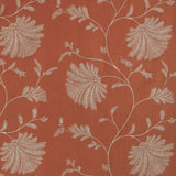 BRUNSCHWIG & FILS - MAELLE EMB- TERRACOTTA - Fabric by the Yard