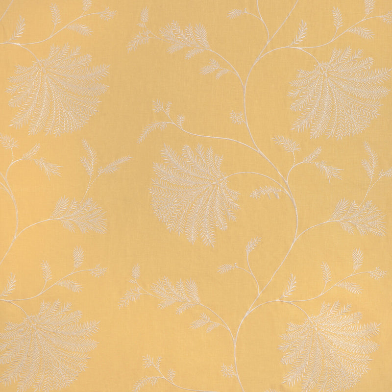 BRUNSCHWIG & FILS - MAELLE EMB- CANARY - Fabric by the Yard CANARY