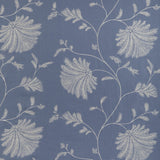 BRUNSCHWIG & FILS - MAELLE EMB- BLUE - Fabric by the Yard