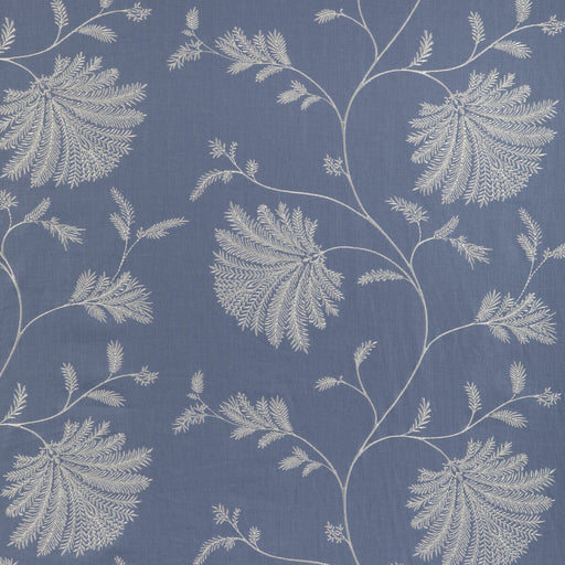 BRUNSCHWIG & FILS - MAELLE EMB- BLUE - Fabric by the Yard BLUE