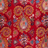 BRUNSCHWIG & FILS - LAVALI EMB- RED/GOLD - Fabric by the Yard