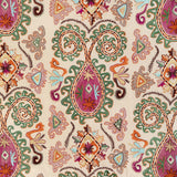 BRUNSCHWIG & FILS - LAVALI EMB- PLUM/MULTI - Fabric by the Yard