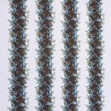 BRUNSCHWIG & FILS - RAYURE FLEURIE II- LAKE - Fabric by the Yard