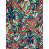 BRUNSCHWIG & FILS - FEUILLAGE II- ROUGE - Fabric by the Yard