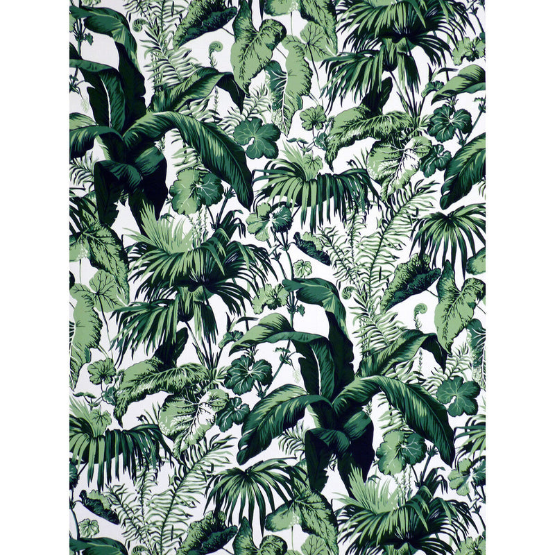BRUNSCHWIG & FILS - FEUILLAGE II- BLANC - Fabric by the Yard BLANC
