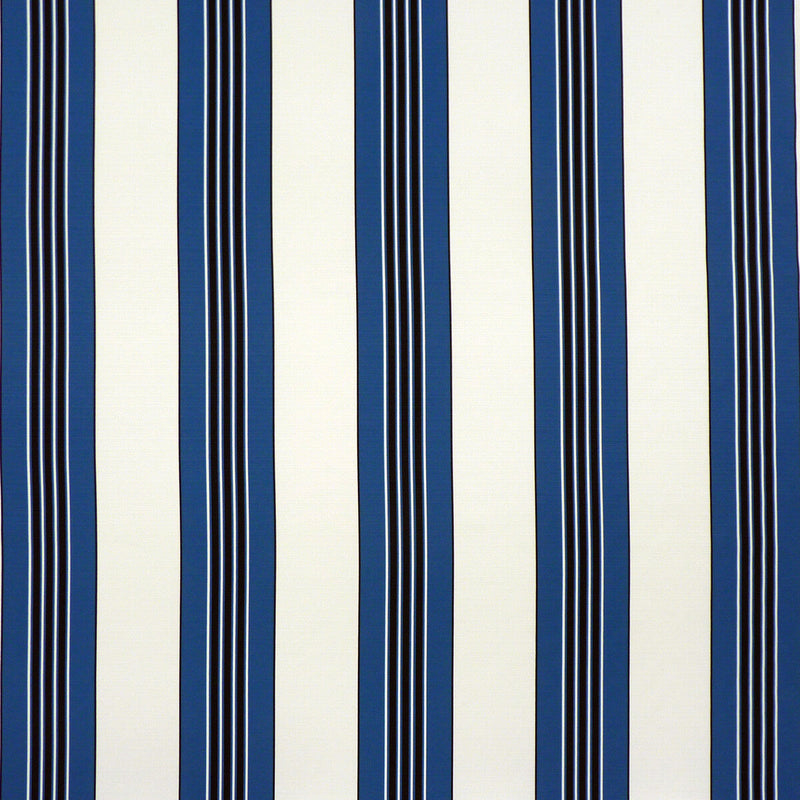 BRUNSCHWIG & FILS - RAYURE II- BLUE - Fabric by the Yard BLUE