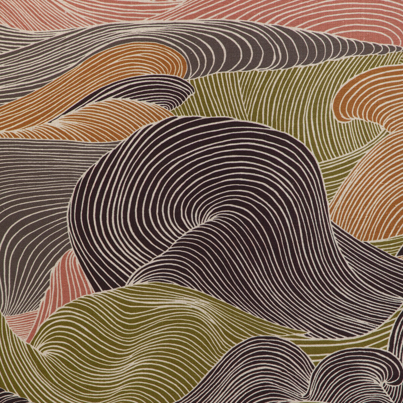 BRUNSCHWIG & FILS - TOURBILLON PRINT- MULTI - Fabric by the Yard MULTI