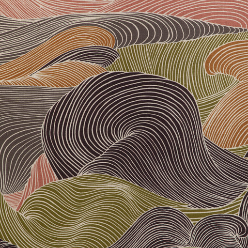 BRUNSCHWIG & FILS - TOURBILLON PRINT- MULTI - Fabric by the Yard MULTI