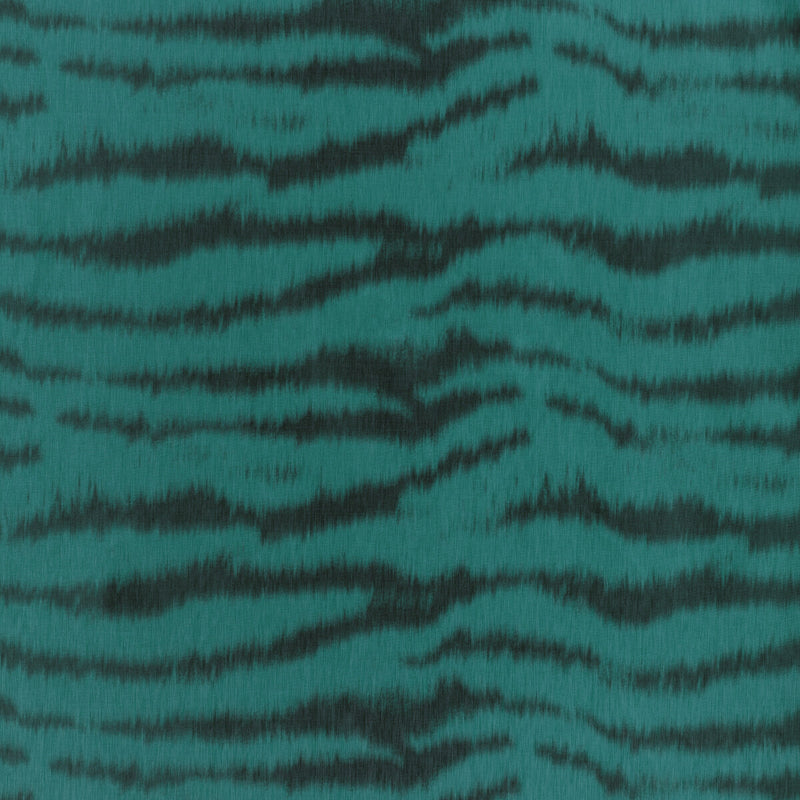 BRUNSCHWIG & FILS - TIGRE WARP PRINT- TEAL - Fabric by the Yard TEAL