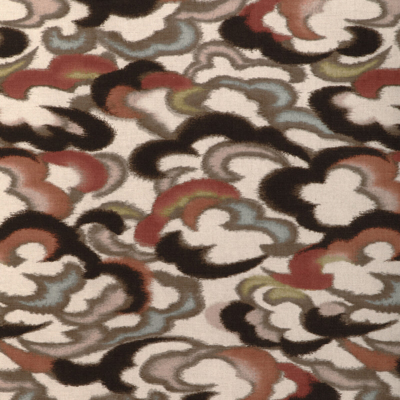 BRUNSCHWIG & FILS - STRATUS PRINT- CLAY/MULTI - Fabric by the Yard CLAY/MULTI