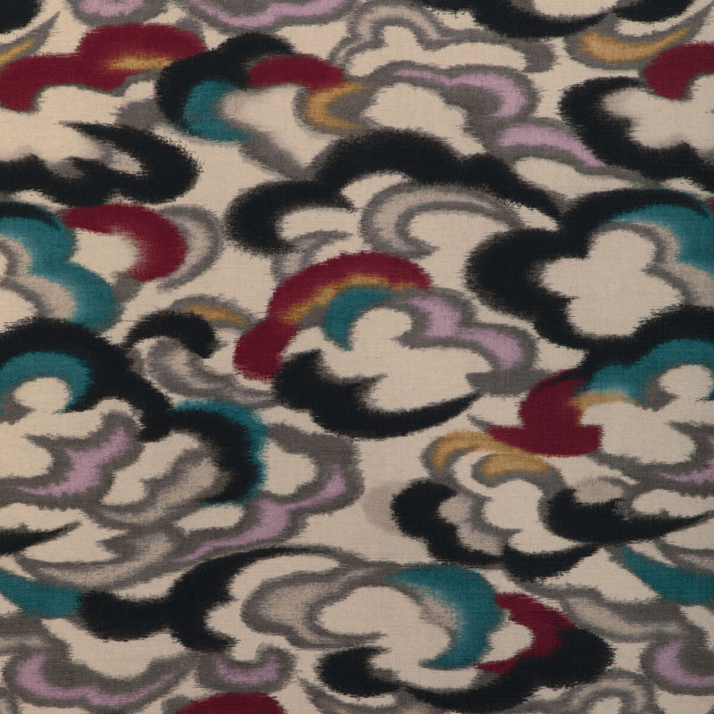 BRUNSCHWIG & FILS - STRATUS PRINT- TEAL/MULTI - Fabric by the Yard TEAL/MULTI