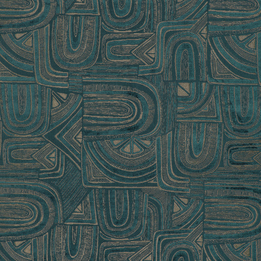 BRUNSCHWIG & FILS - TIMBRE VELVET- TEAL - Fabric by the Yard TEAL