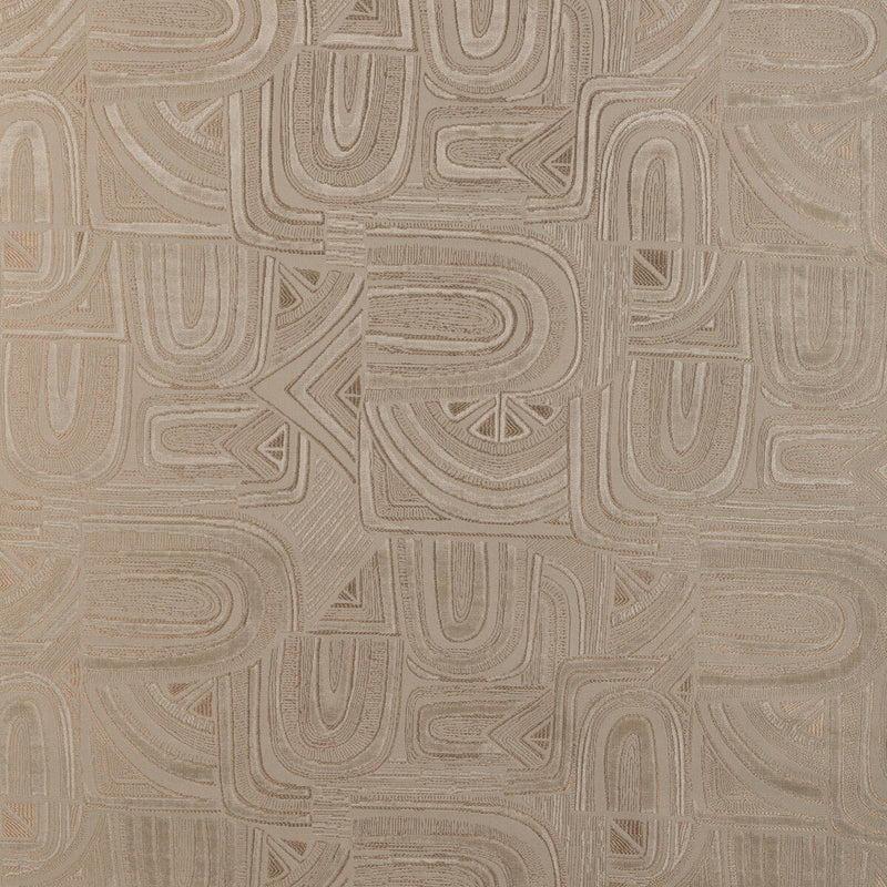 BRUNSCHWIG & FILS - TIMBRE VELVET- BEIGE - Fabric by the Yard BEIGE